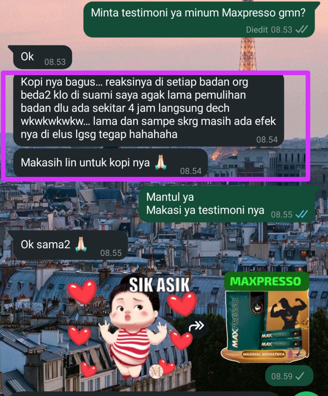 testimoni Kopimaxpresso 12